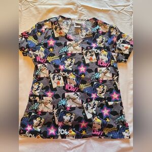 Wonder Woman Scrub Top